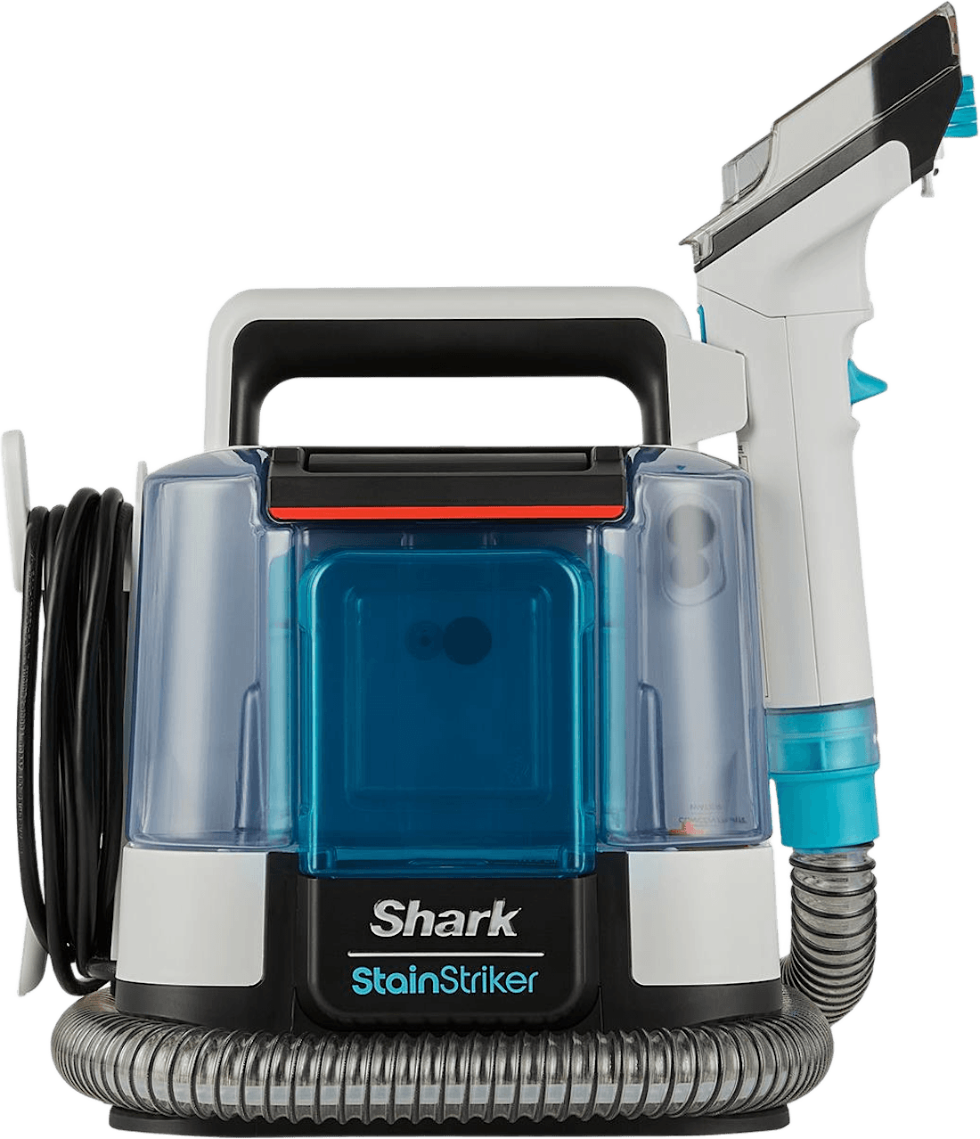 Shark StainStriker PX200EUT Flecken- und Polsterreiniger mit blauem Tank, Schlauch und Handaufsatz